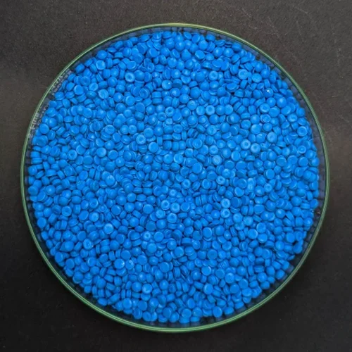 BP2131 Recycled HDPE Pearl Blue Granules