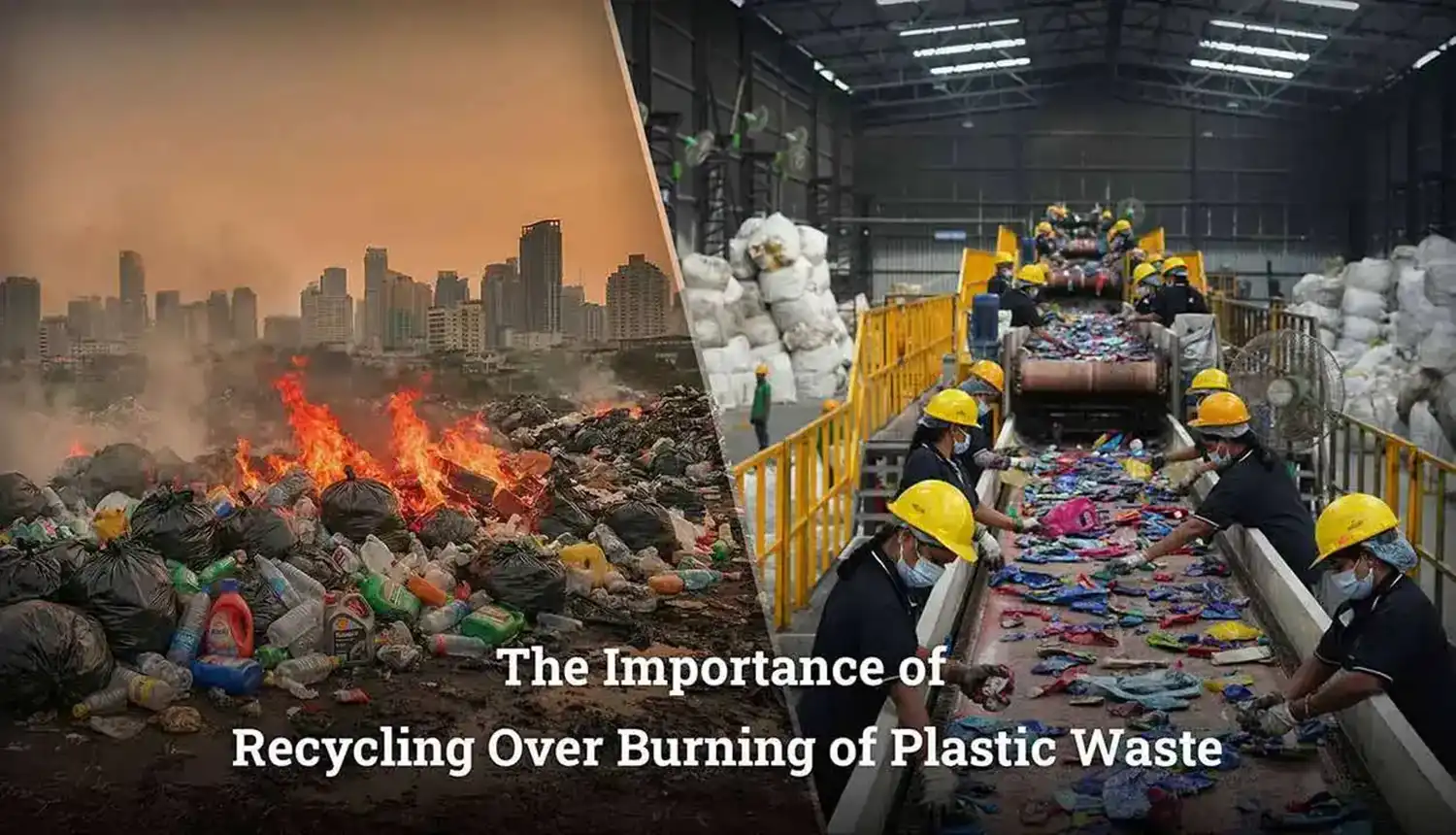 The Importance of Recycling Over Burning of Plastic Waste