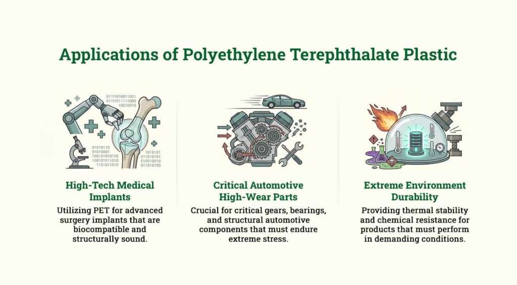 Applications of Polyethylene Terephthalate Plastic